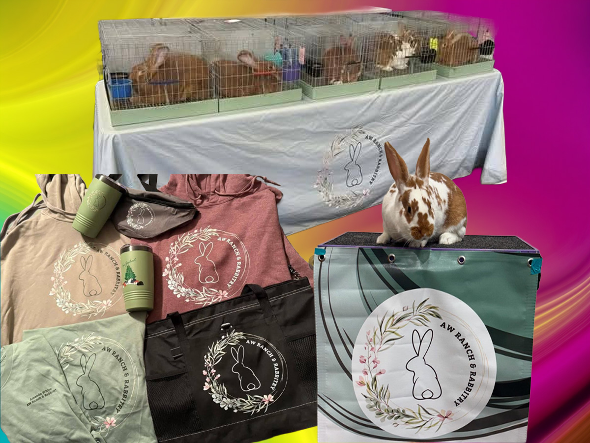 Conference booth table display and branding